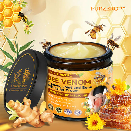 Furzero™🧊 Bee Venom & Turmeric Joint and Bone Pain Relief Cream (Specializes in Joint and Arthritis Pain & AAOS Recommends)