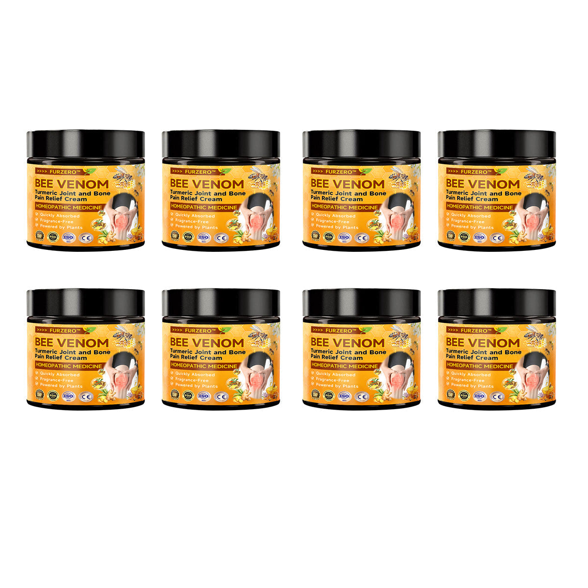 Furzero™🧊 Bee Venom & Turmeric Joint and Bone Pain Relief Cream (Specializes in Joint and Arthritis Pain & AAOS Recommends)