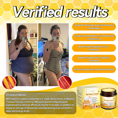 SPZV™ Bee Venom Turmeric Detox Slimming Cream🦄（For all obesity and lymphatic problems）