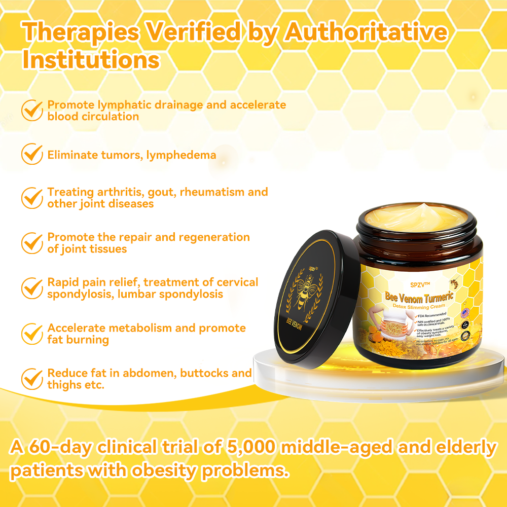 SPZV™ Bee Venom Turmeric Detox Slimming Cream🦄（For all obesity and lymphatic problems）